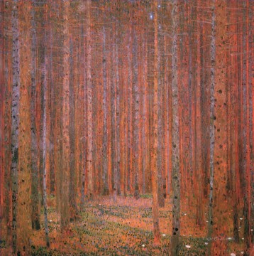  gustav lienzo - Bosque de abetos I Gustav Klimt